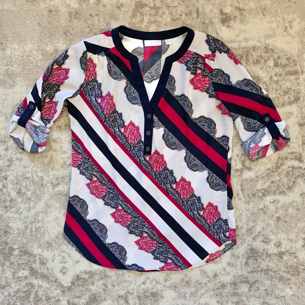 NY&Co Silky 3/4 Sleeve Blouse